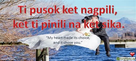 Ilocano Love Quotes with English Captions .